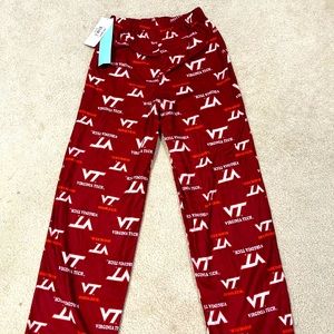Virginia Tech youth fleece pajama pants